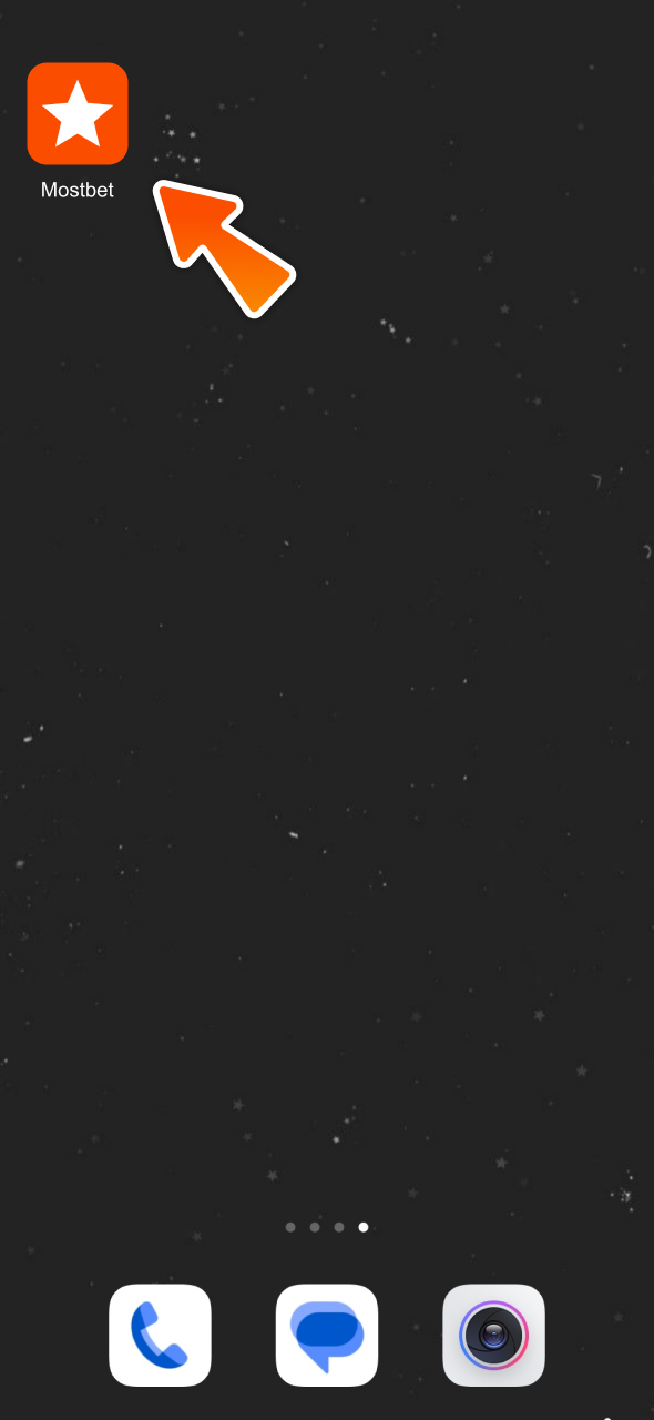 Open Mostbet android app and start gambling.