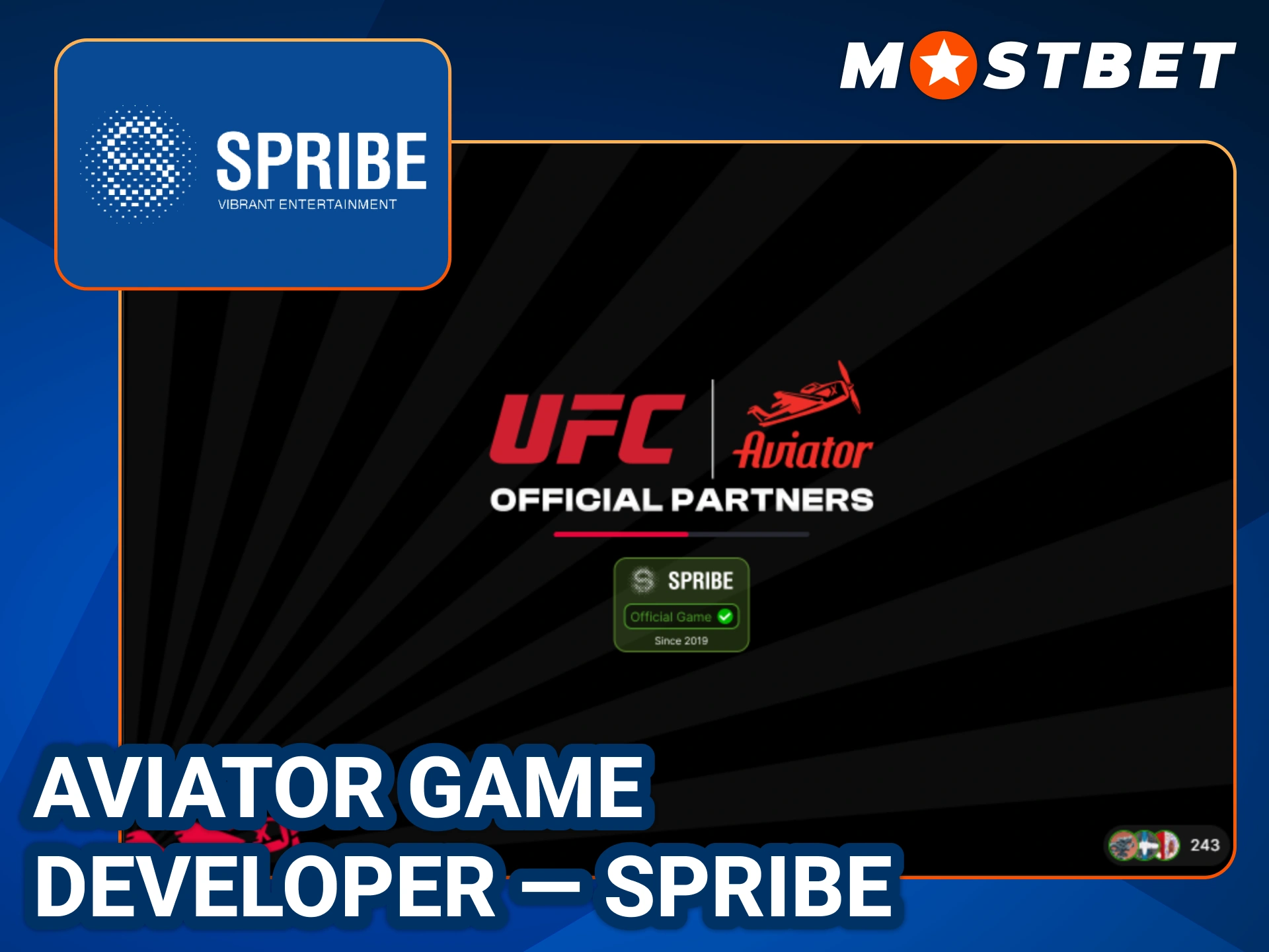 Read about Aviator game developer at Mostbet.