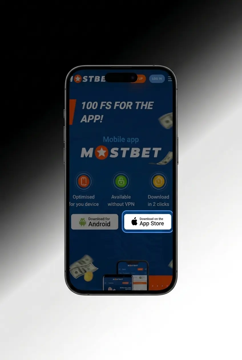 Mostbet iOS app download steps for iPhone and iPad shown in Safari browser installation guide