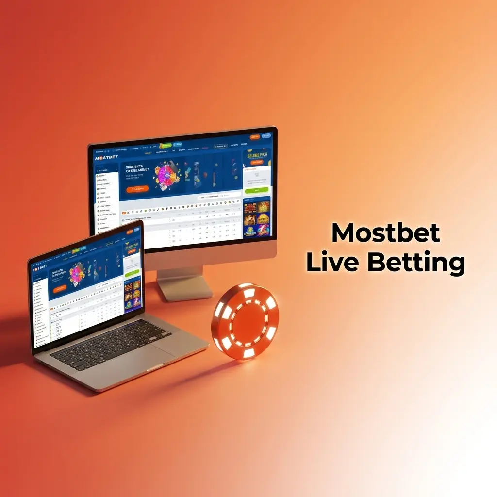 Mostbet live betting interface showing in-play odds for cricket and football with cash-out and statistics panel