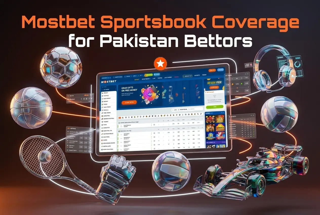 Mostbet sportsbook covering cricket, football, kabaddi, tennis, esports and hockey betting markets for Pakistan bettors