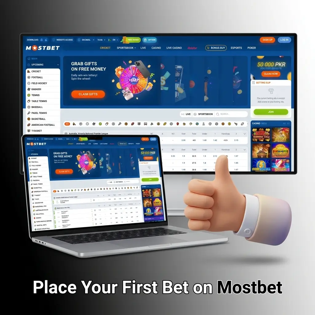Step-by-step guide to placing your first bet on Mostbet sportsbook for Pakistan players using PKR payment methods